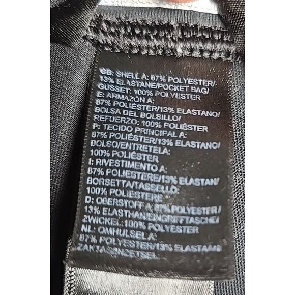 The North Face Womens Leggings M Black Capri Athletic Yoga Stretch Workout Logo - Picture 9 of 16